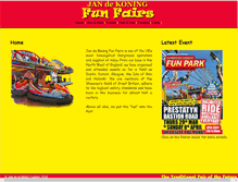 Tablet Screenshot of jandekoningfunfairs.com